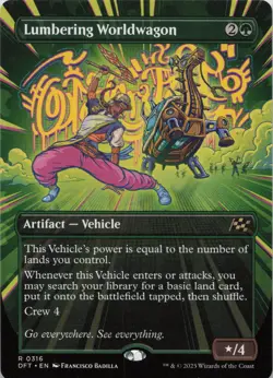Lumbering Worldwagon (Borderless) R Aetherdrift 316 LP-NM - Image 1