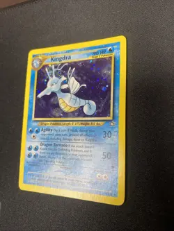 Pokemon TCG Kingdra Neo Genesis Unlimited Holo Rare Card #08/111 English NM - Image 2