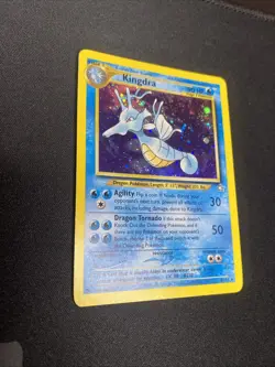 Pokemon TCG Kingdra Neo Genesis Unlimited Holo Rare Card #08/111 English NM - Image 3