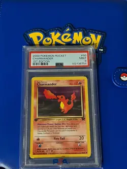 Pokemon Team Rocket CHARMANDER 50/82 1ST Edition PSA 9 - Image 1
