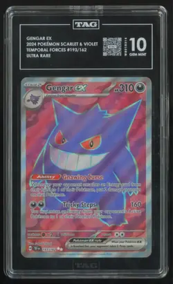 2024 Scarlet & Violet - Temporal Forces Gengar ex TAG 10 Ultra Rare #193 - Image 1