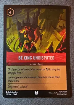 Be King Undisputed Fabled 133/204 Foil Disney Lorcana - Image 1