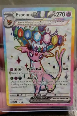 Espeon ex 175 Black Star Promo SVP NM Prismatic Evolutions Pokemon TCG - Image 1