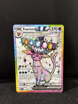 Espeon ex 175 Black Star Promo SVP NM Prismatic Evolutions Pokemon TCG - Image 1