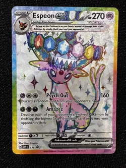 Espeon ex 175 Black Star Promo SVP NM Prismatic Evolutions Pokemon TCG - Image 5