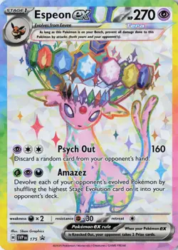 Espeon ex 175 Black Star Promo SVP NM Prismatic Evolutions Pokemon TCG - Image 1