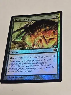 2014 Wizard Coast Magic The Gathering Conspiracy Wrap In Vigor 183 Foil Card - Image 1