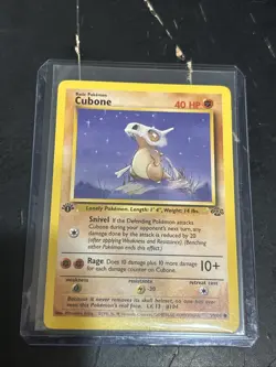 Pokemon TCG Cubone Jungle Card 50/64 Regular Common 1st Edition - Image 1
