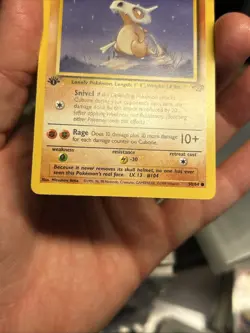 Pokemon TCG Cubone Jungle Card 50/64 Regular Common 1st Edition - Image 4