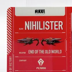 Nihilister NIKKE The Goddess of Victory Metallic Pass Collection Ver.2 Cards JP - Image 2