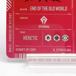 Nihilister NIKKE The Goddess of Victory Metallic Pass Collection Ver.2 Cards JP - Image 5