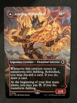 Ashling, Rekindled (Borderless) Rare Regular 0290 MtG Lorwyn Eclipsed NM - Image 1