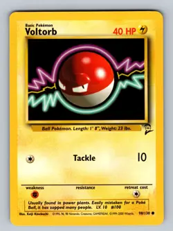 Voltorb 098/130 Common Base Set 2 LP Pokemon TCG - Image 1