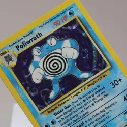 Pokemon TCG - Poliwrath 13/102 Base Set Holo Rare WOTC 1999 - EXC - Image 1