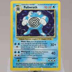Pokemon TCG - Poliwrath 13/102 Base Set Holo Rare WOTC 1999 - EXC - Image 2