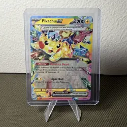 Pikachu ex - 057/191 Double Rare Holo SV08: Surging Sparks NM Pokemon - Image 1