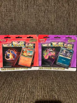 Pokemon TCG Ascended Heroes Gastly & Charmander Tech Sticker - SEALED 🚚 - Image 1