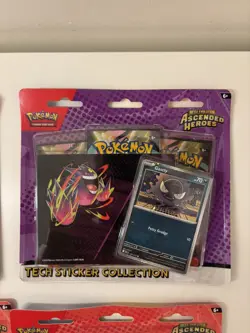 4x Pokemon TCG Ascended Heroes Tech Sticker Collection New Sealed - 12 Packs - Image 2