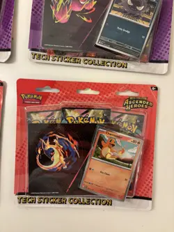4x Pokemon TCG Ascended Heroes Tech Sticker Collection New Sealed - 12 Packs - Image 5