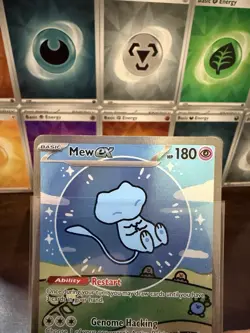 Pokemon TCG Mew EX 232/091 Paldean Fates - Beautiful Bubble Mew!! - Pack Fresh! - Image 3