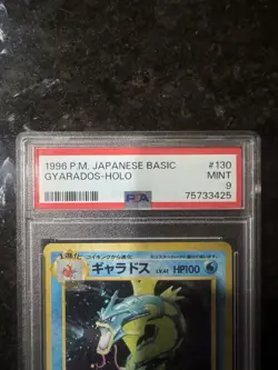 1996 Pokemon Japanese Basic Gyarados Holo PSA 9 Mint Vintage #130 - Image 2