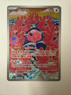 Flamigo Illustration Rare Holo 227/193 SV02 Paldea Evolved Pokemon English NP - Image 1
