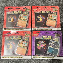 4 x Pokemon TCG Ascended Heroes Tech Sticker Collection | Gastly & Charmander - Image 1