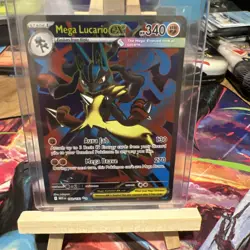 Pokemon Card - Mega Lucario EX 160/132 Mega Evolution Full Art - M/NM - Image 1