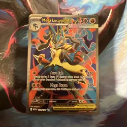 Pokemon Card - Mega Lucario EX 160/132 Mega Evolution Full Art - M/NM - Image 2