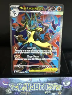 Pokemon Card Mega Lucario EX 160/132 Mega Evolution Full Art Ultra Rare NM - Image 1