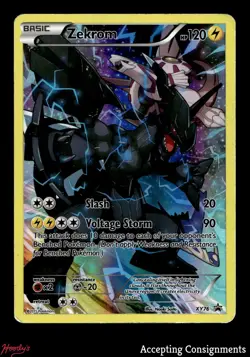 2015 Pokemon XY Black Star Promos #XY76 Zekrom FULL ART (MP) - Image 1