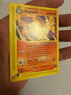 2002 Pokemon - Rapidash Non-Holo - WOTC Black Star Promo #51- Pokemon Center NY! - Image 3