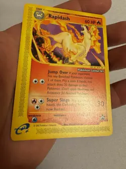 2002 Pokemon - Rapidash Non-Holo - WOTC Black Star Promo #51- Pokemon Center NY! - Image 4