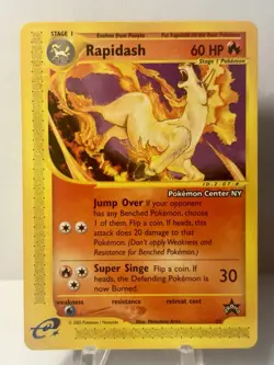 Pokemon Rapidash Black Star Promo #51, Pokemon Center NY Exclusive *Gem Mint* - Image 1