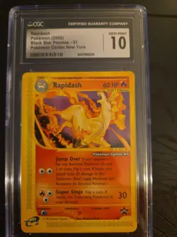 Pokemon Center NY Rapidash #51 Black Star Promo - Image 1
