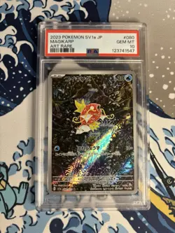 2023 PSA 10 Graded Pokemon Magikarp 080/073 Art Rare Sv1a Triplet Beat Japanese - Image 1