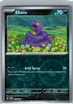 Ekans 023/165 Reverse Holo SV: Scarlet & Violet 151 - Pokemon Card - NM - Image 1