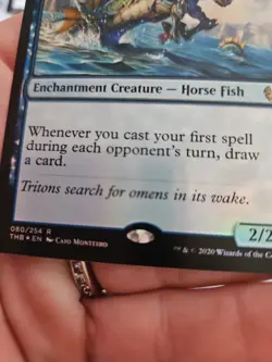 X3 Wavebreak Hippocamp Theros Beyond Death Magic the Gathering (2) Reg (1) Foil - Image 3