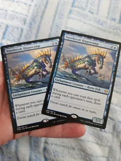 X3 Wavebreak Hippocamp Theros Beyond Death Magic the Gathering (2) Reg (1) Foil - Image 4