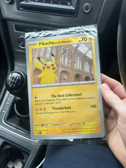 Pokemon x Natural History Museum Promo - Pikachu At The Museum JUMBO card 1 - Image 3