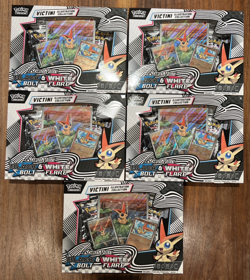 Pokemon Black Bolt & White Flare Unova Victini Illustration Collection Box LOT 5 - Image 1