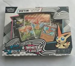 Pokemon TCG Black Bolt & White Flare Unova Victini Illustration Collection Box - Image 1