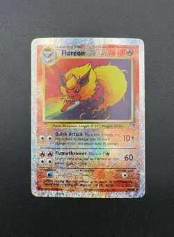 Pokemon TCG 2002 Legendary Collection Flareon Reverse Holo #10/110 - Image 3