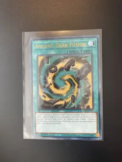 Ancient Gear Fusion - MGED-EN147 - Gold Rare - 1st Edition - NM Yugioh - Image 1