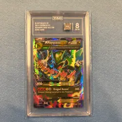 M Rayquaza EX 61/108 Roaring Skies Holo TAG 8 NEW CERT 2015 XY Pokemon - Image 1