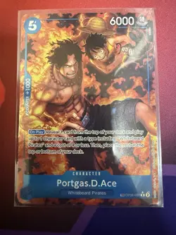 Portgas.D.Ace (TR) OP08-052 Royal Blood Foil One Piece tcg Treasure Rare - Image 1