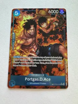 Portgas.D.Ace (TR) OP08-052 Royal Blood Foil One Piece tcg Treasure Rare - Image 1