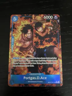 Portgas.D.Ace (TR) OP08-052 Royal Blood Foil One Piece tcg Treasure Rare - Image 1