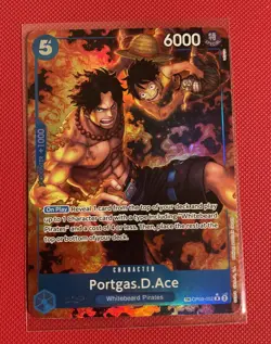 Portgas.D.Ace (TR) OP08-052 Royal Blood Foil One Piece tcg Treasure Rare - Image 1
