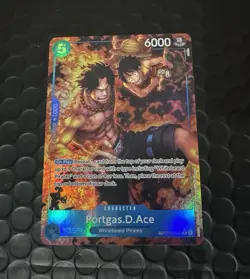 Portgas.D.Ace (TR) OP08-052 Royal Blood Foil One Piece tcg Treasure Rare - Image 1